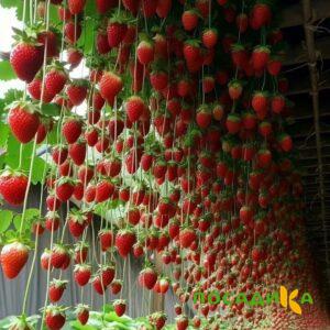 Клубника ампельная Анастасия купить по цене от 370р. в интернет-магазине «Посадика» с доставкой почтой в в Макушиное и по всей России – [изображение №1].